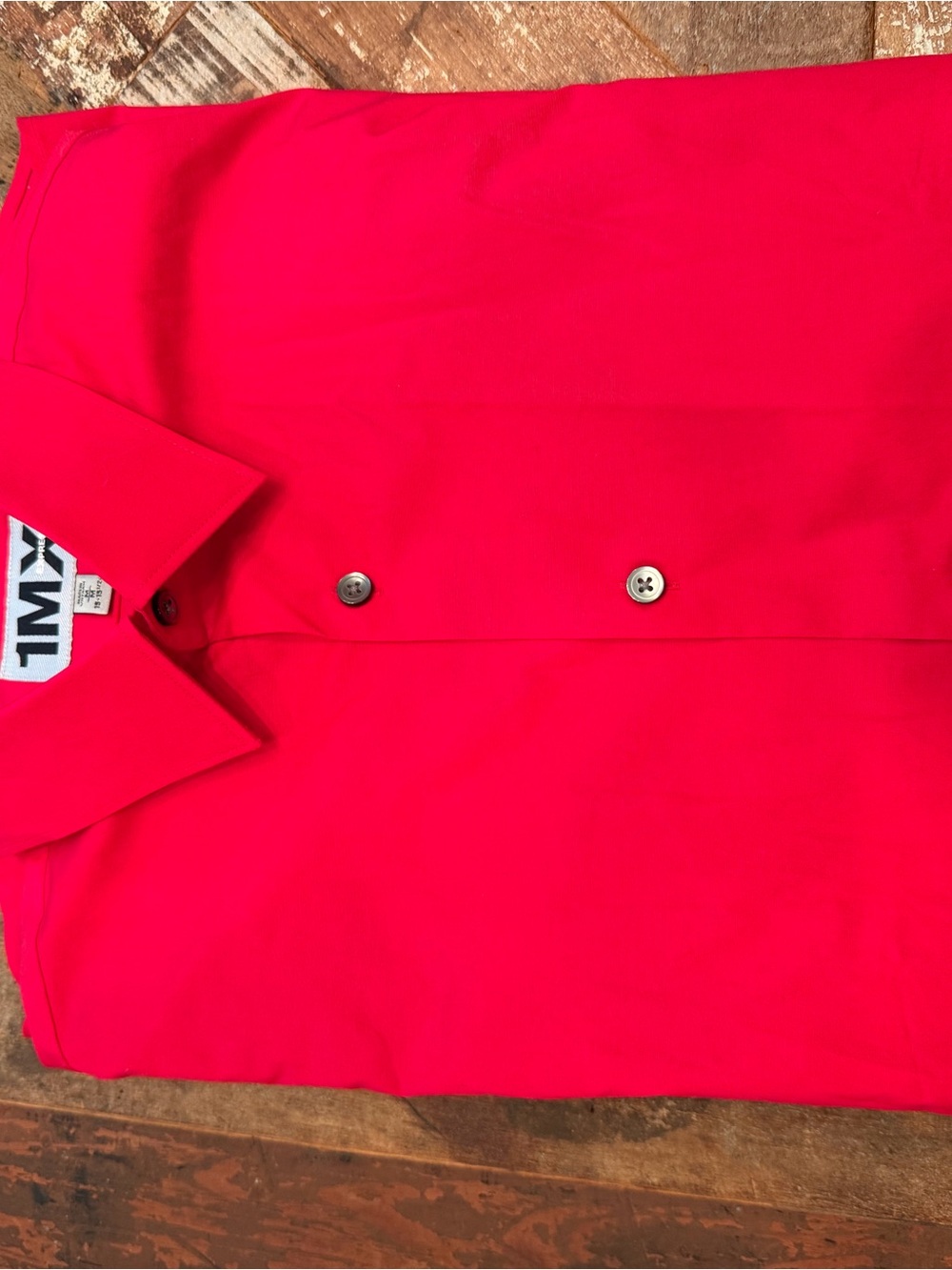 Express Bright Red Men's Button-Down Shirt